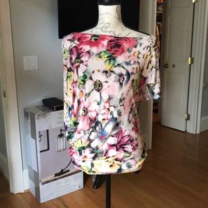 Anthropologie “Deletta” small floral print top.